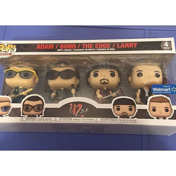 U2 zoo tv Funko Pop Rocks Exclusive Adam 270 Bono 271 The Edge 272 Larry 273 U 2 - Picture 1 of 16